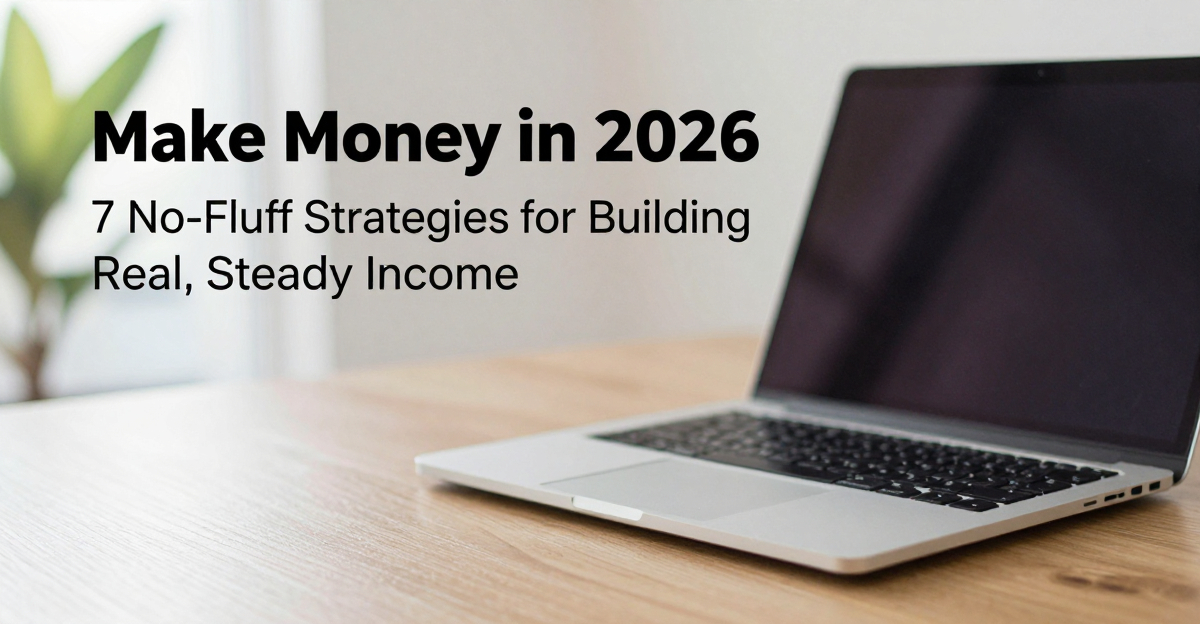 Make Money in 2026: 7 No-Fluff Strategies for Building Real, Steady Income