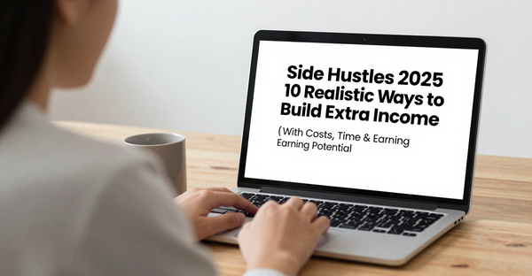 Side Hustles 2025: 10 Realistic Ways to Build Extra Income (With Costs, Time & Earning Potential)